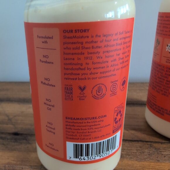 NEW SheaMoisture Kids Mango & Carrot Conditioner 7.7oz Each (2 Pack) Pump Bottle - Picture 3 of 5